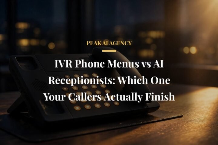 IVR phone menus vs AI receptionists caller experience comparison