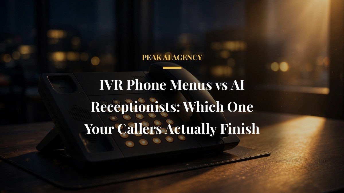 IVR Phone Menus vs AI Receptionists: Which One Your Callers Actually Finish