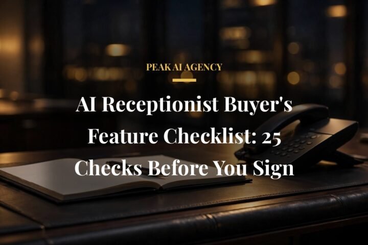 AI receptionist buyer feature checklist before signing