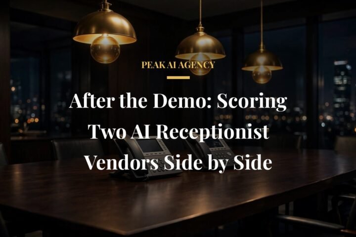 Scoring AI receptionist vendors side by side after demo