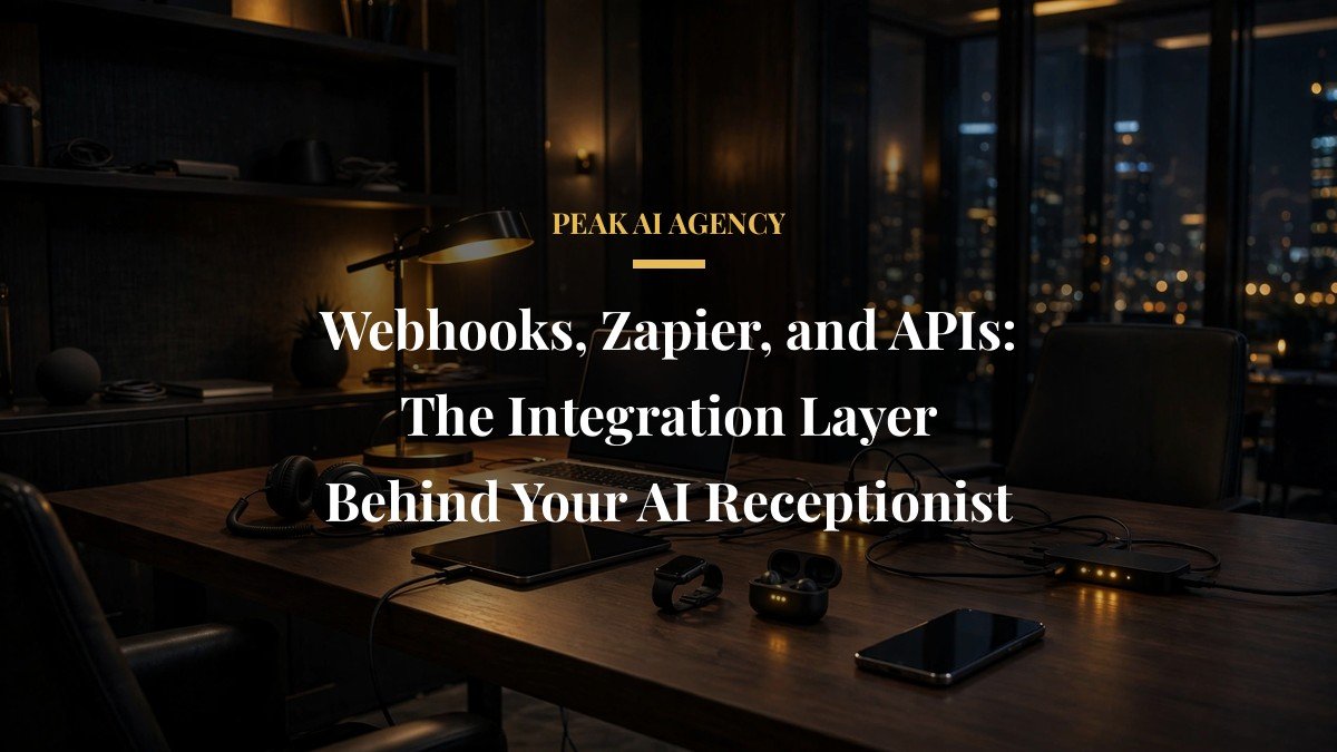 Webhooks, Zapier, and APIs: The Integration Layer Behind Your AI Receptionist