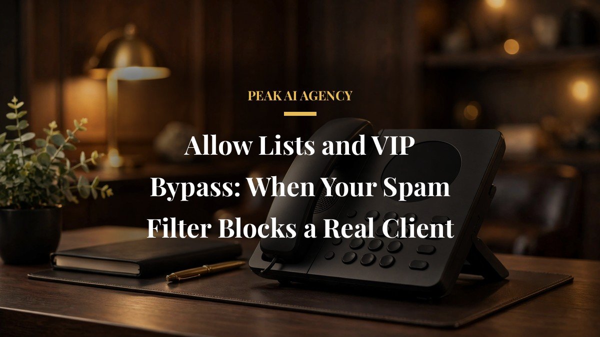 Allow Lists and VIP Bypass: When Your Spam Filter Blocks a Real Client