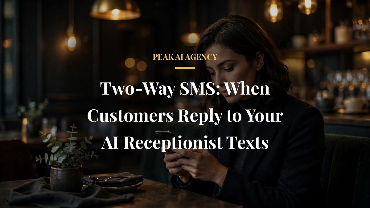 Two-Way SMS: When Customers Reply to Your AI Receptionist Texts