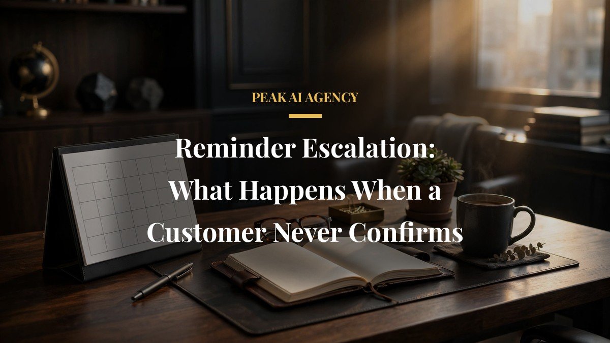 Reminder Escalation: What Happens When a Customer Never Confirms
