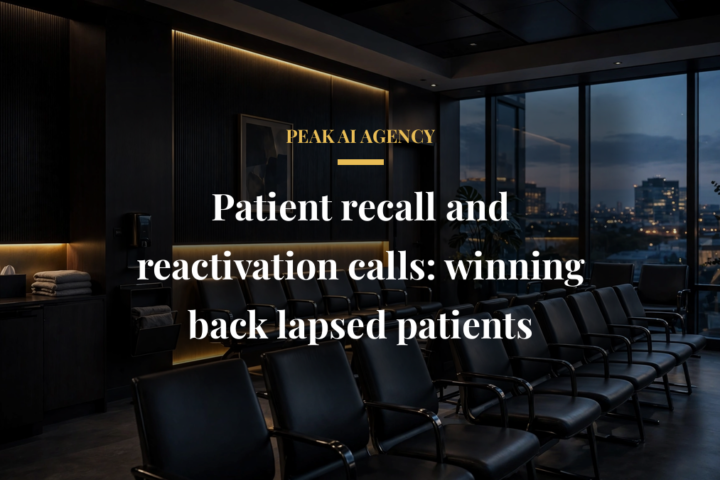 AI receptionist making a patient recall call for a dental practice