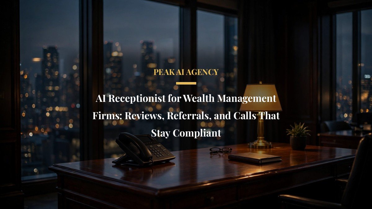 AI Receptionist for Wealth Management Firms: Reviews, Referrals, and Calls That Stay Compliant