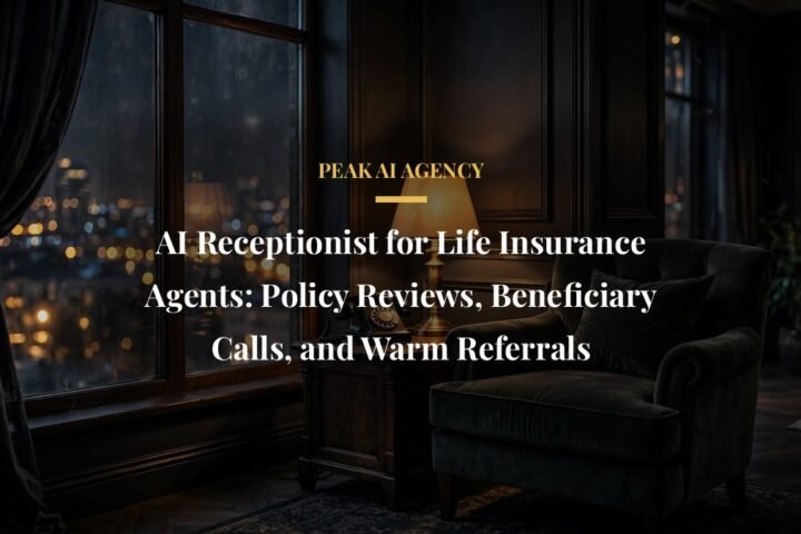 AI receptionist for life insurance agents handling policyholder calls