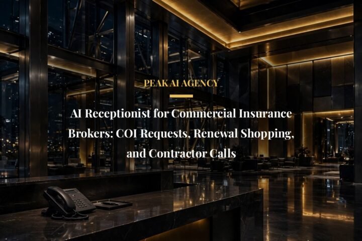 AI receptionist for commercial insurance brokers handling contractor calls