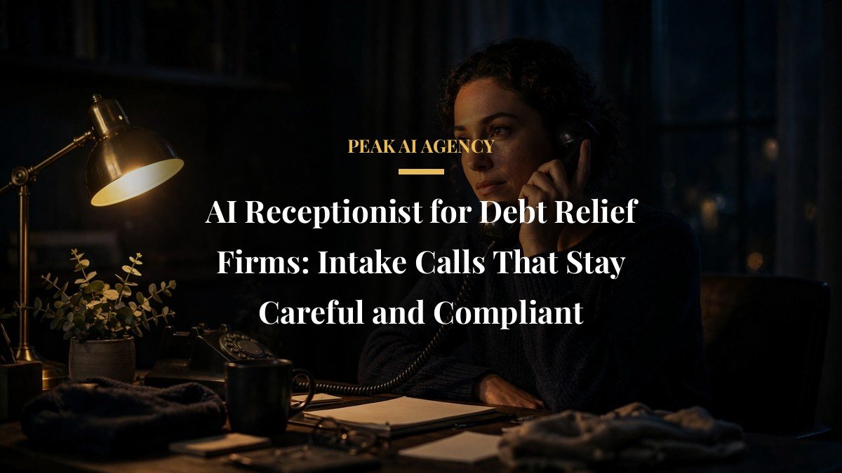 AI Receptionist for Debt Relief Firms: Intake Calls That Stay Careful and Compliant