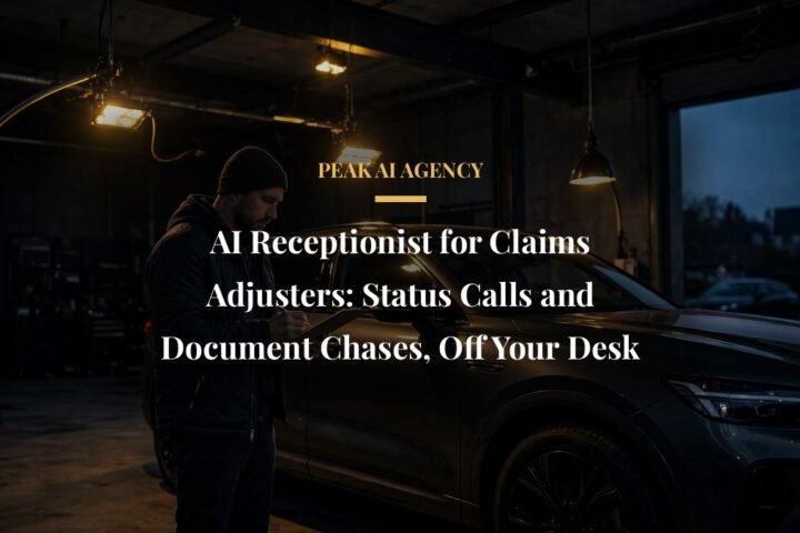 AI receptionist for claims adjusters handling claimant status calls