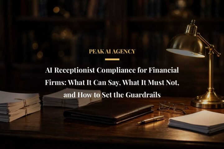 AI receptionist compliance guide for financial firms