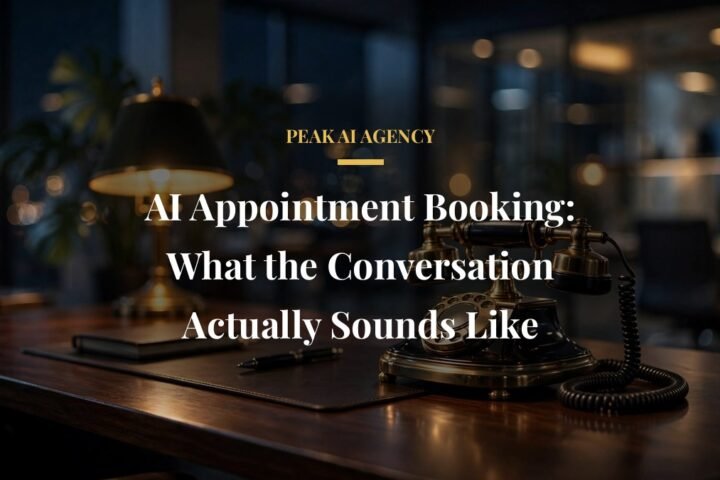 AI appointment booking conversation walkthrough for small business