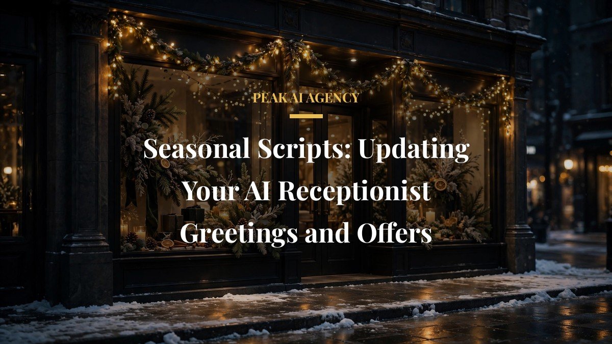 Seasonal Scripts: Updating Your AI Receptionist Greetings and Offers