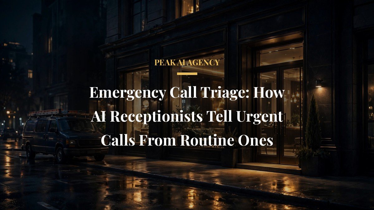Emergency Call Triage: How AI Receptionists Tell Urgent Calls From Routine Ones