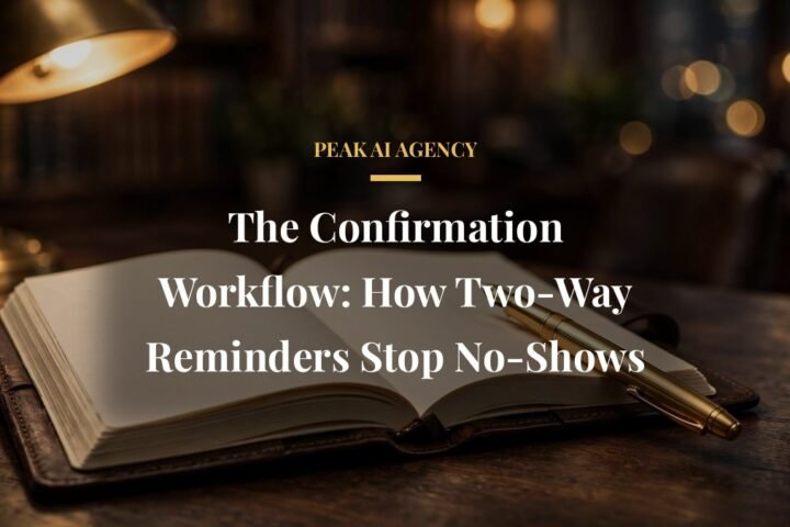 Appointment confirmation workflow reminders stop no-shows