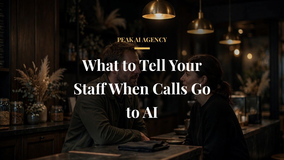 What to Tell Your Staff When Calls Go to AI