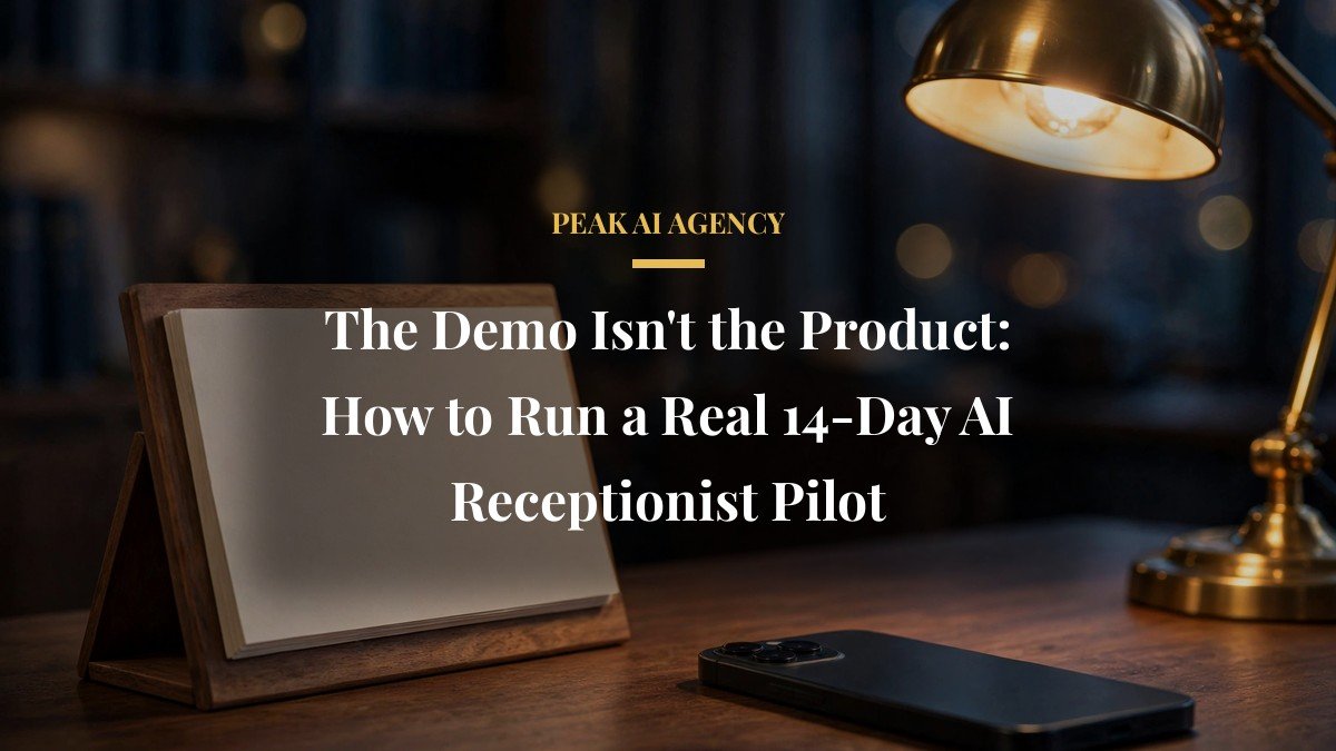 The Demo Isn’t the Product: How to Run a Real 14-Day AI Receptionist Pilot