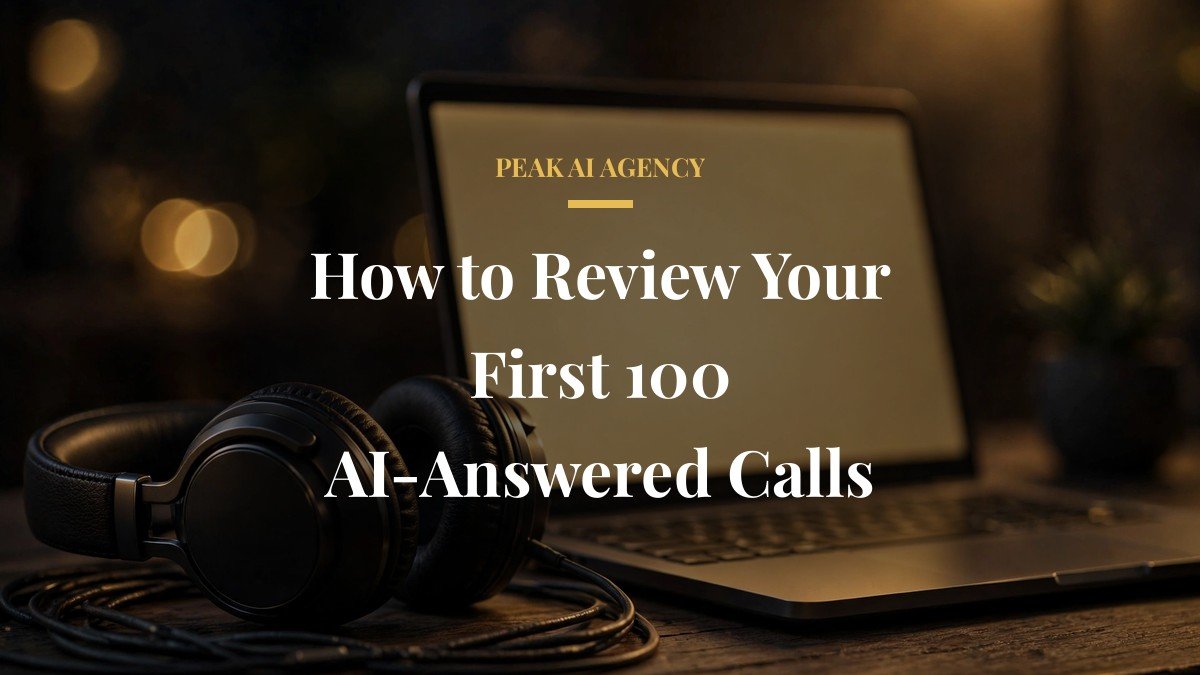How to Review Your First 100 AI-Answered Calls