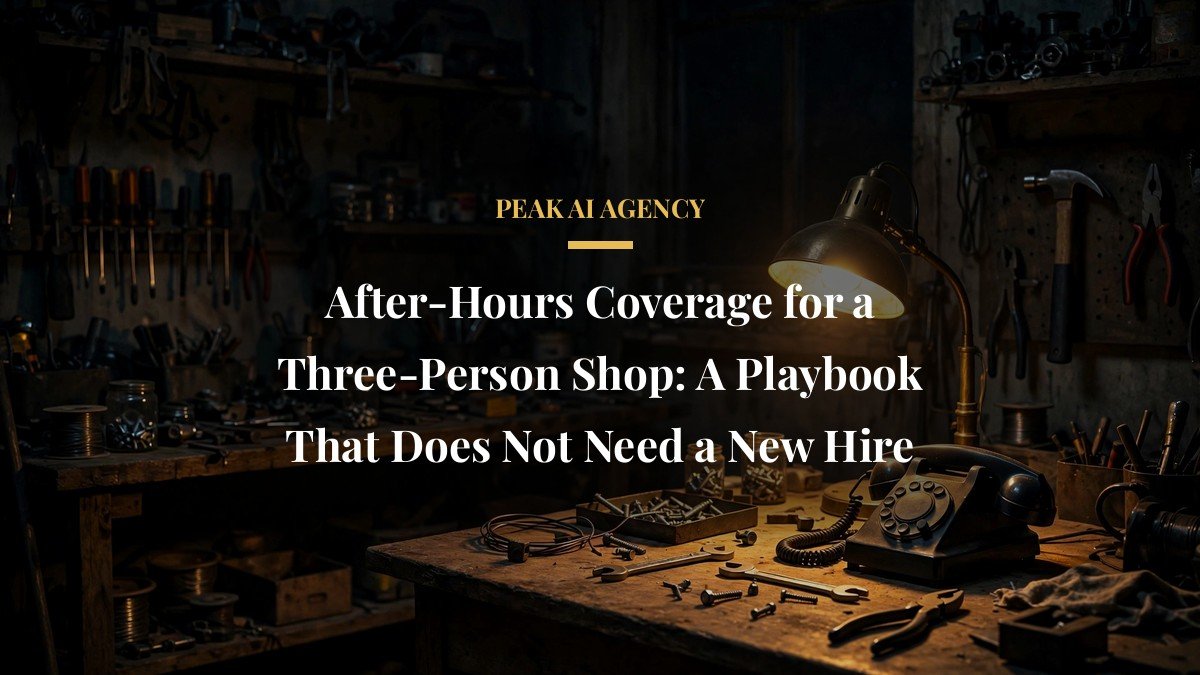 After-Hours Coverage for a Three-Person Shop: A Playbook That Does Not Need a New Hire