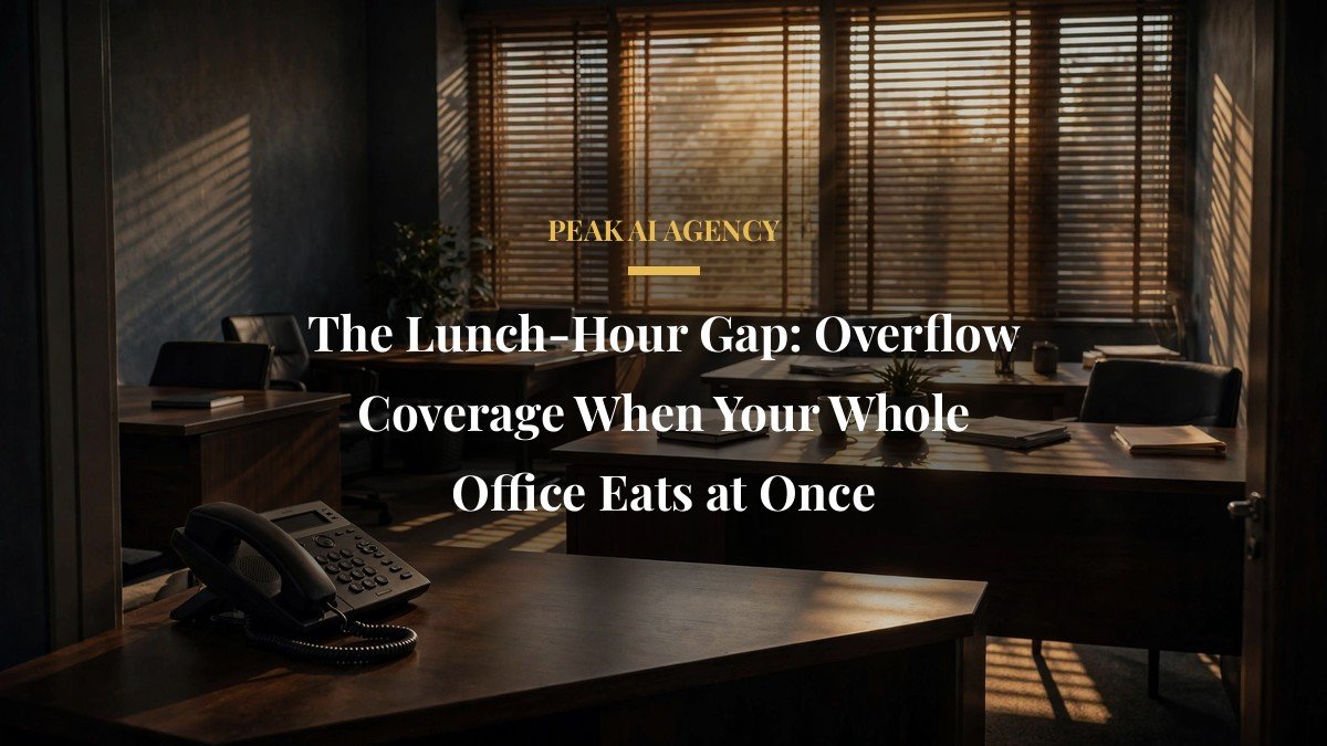 The Lunch-Hour Gap: Overflow Coverage When Your Whole Office Eats at Once