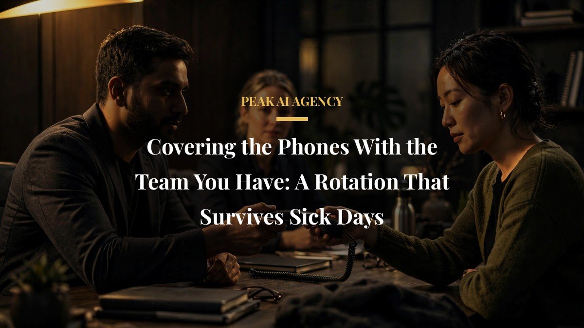 Covering the Phones With the Team You Have: A Rotation That Survives Sick Days