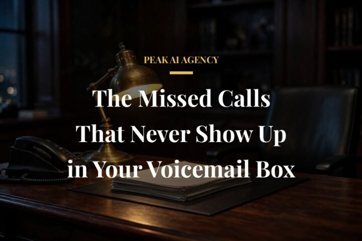 Missed calls that never reach voicemail: dark office desk with telephone and call logs at night