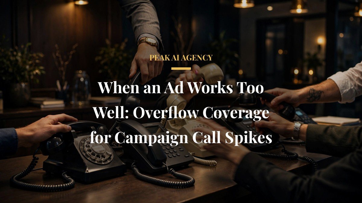 When an Ad Works Too Well: Overflow Coverage for Campaign Call Spikes