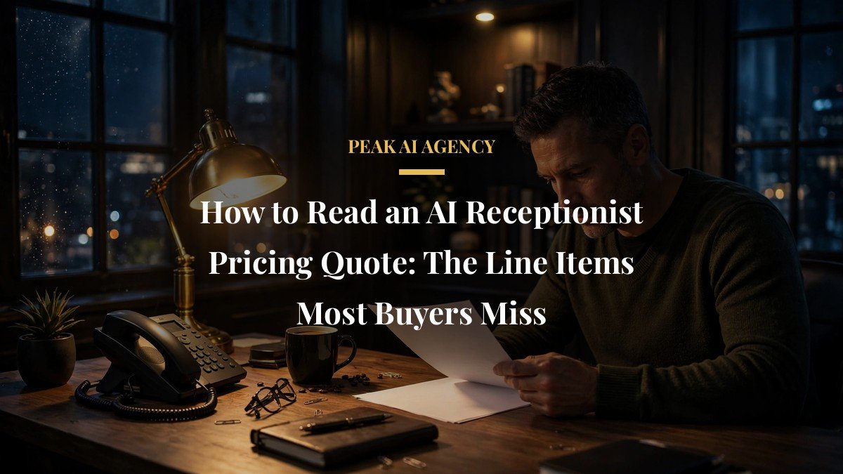 How to Read an AI Receptionist Pricing Quote: The Line Items Most Buyers Miss