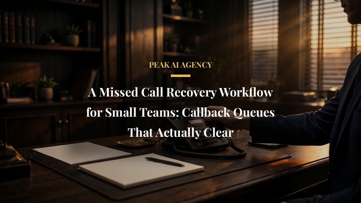 A Missed Call Recovery Workflow for Small Teams: Callback Queues That Actually Clear