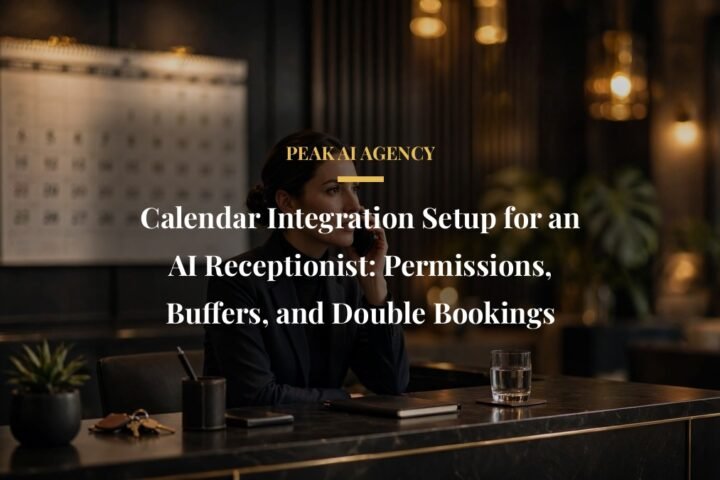 ai receptionist calendar integration - AI receptionist buying guide for small businesses, Peak AI Agency