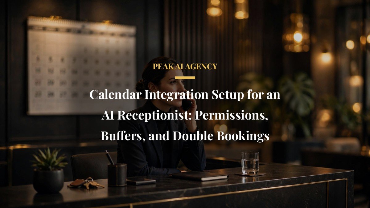 Calendar Integration Setup for an AI Receptionist: Permissions, Buffers, and Double Bookings