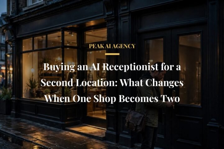 ai receptionist second location - AI receptionist buying guide for small businesses, Peak AI Agency