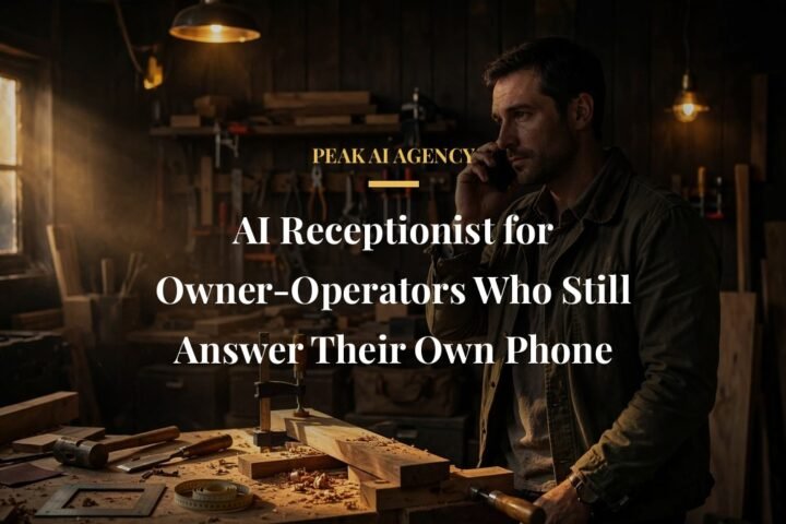 ai receptionist for owner operators - AI receptionist buying guide for small businesses, Peak AI Agency