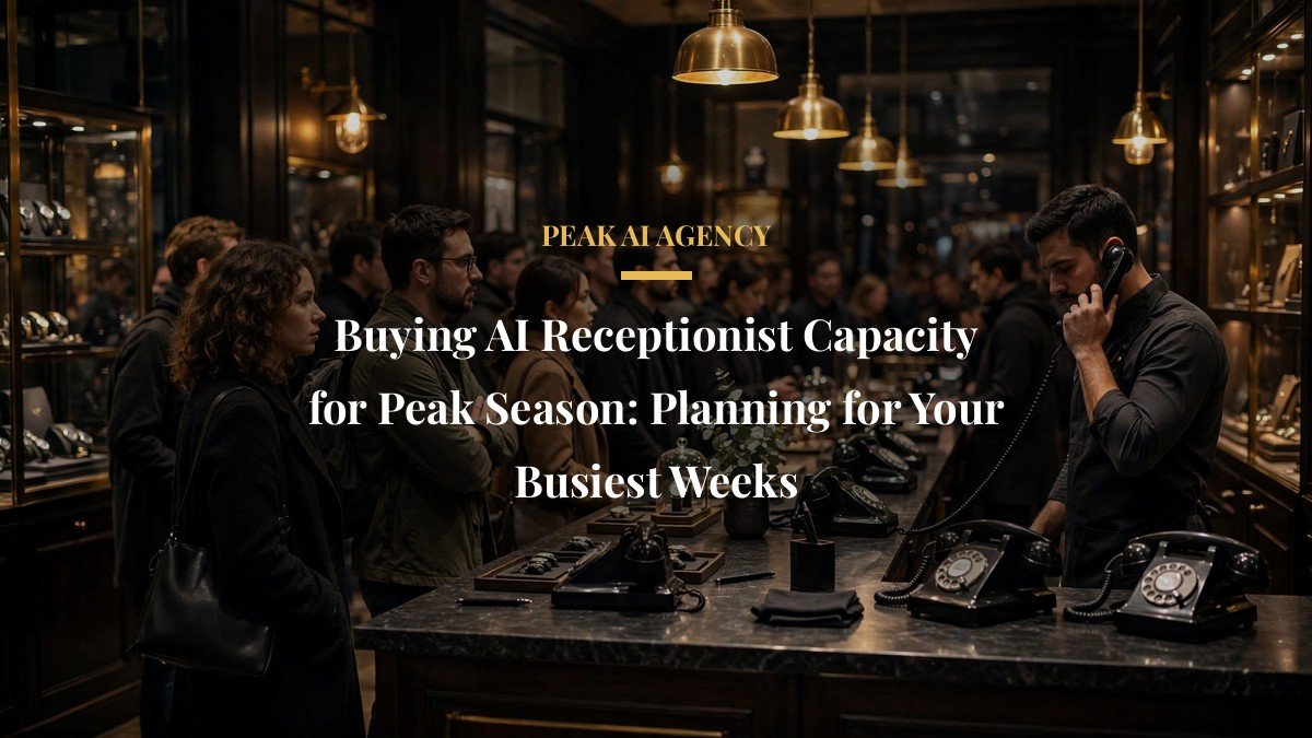 Buying AI Receptionist Capacity for Peak Season: Planning for Your Busiest Weeks