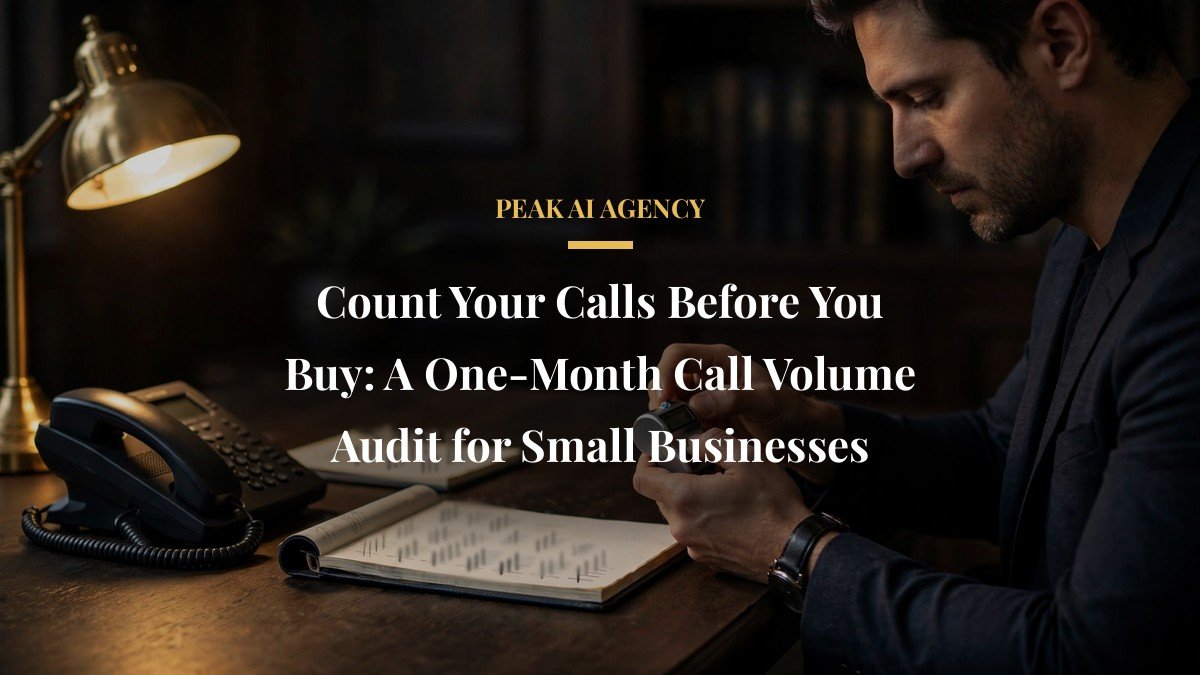 Count Your Calls Before You Buy: A One-Month Call Volume Audit for Small Businesses