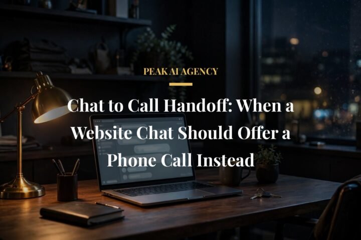 chat to call handoff chatbot - Chat to Call Handoff: When a Website Chat Should Offer a Phone Call Instead