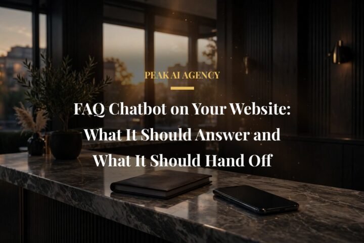 faq chatbot for website - FAQ Chatbot on Your Website: What It Should Answer and What It Should Hand Off