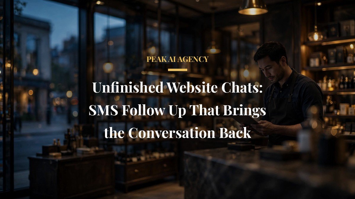 Unfinished Website Chats: SMS Follow Up That Brings the Conversation Back