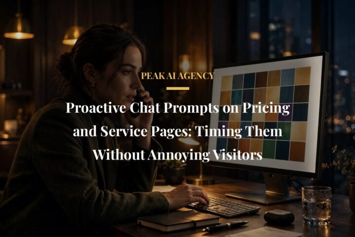 proactive chat prompts website - Proactive Chat Prompts on Pricing and Service Pages: Timing Them Without Annoying Visitors