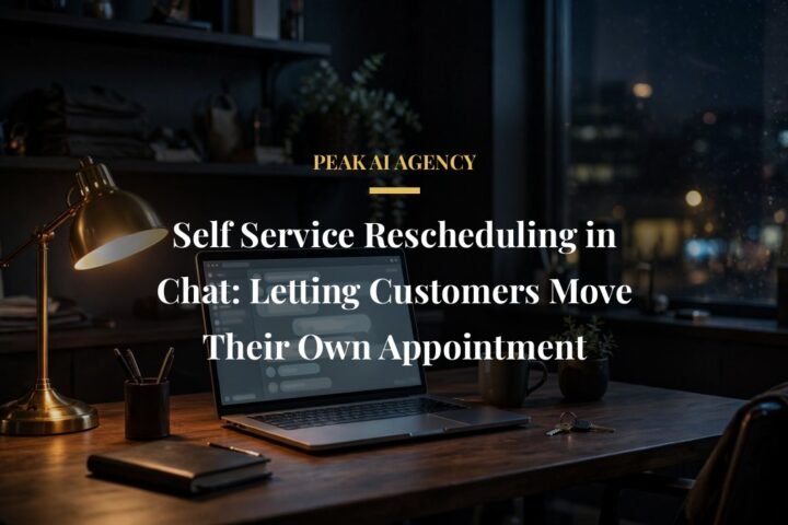self service rescheduling chatbot - Self Service Rescheduling in Chat: Letting Customers Move Their Own Appointment