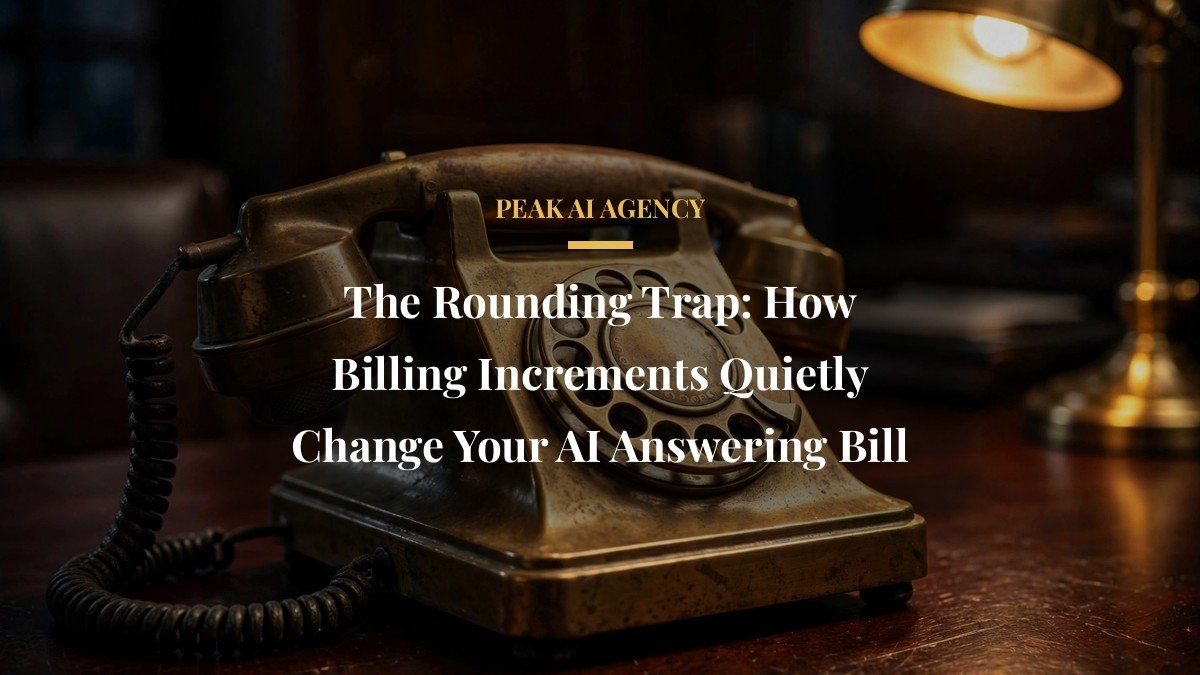 The Rounding Trap: How Billing Increments Quietly Change Your AI Answering Bill