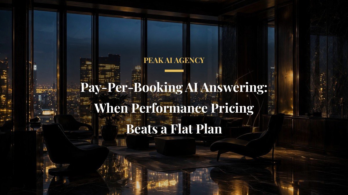 Pay-Per-Booking AI Answering: When Performance Pricing Beats a Flat Plan