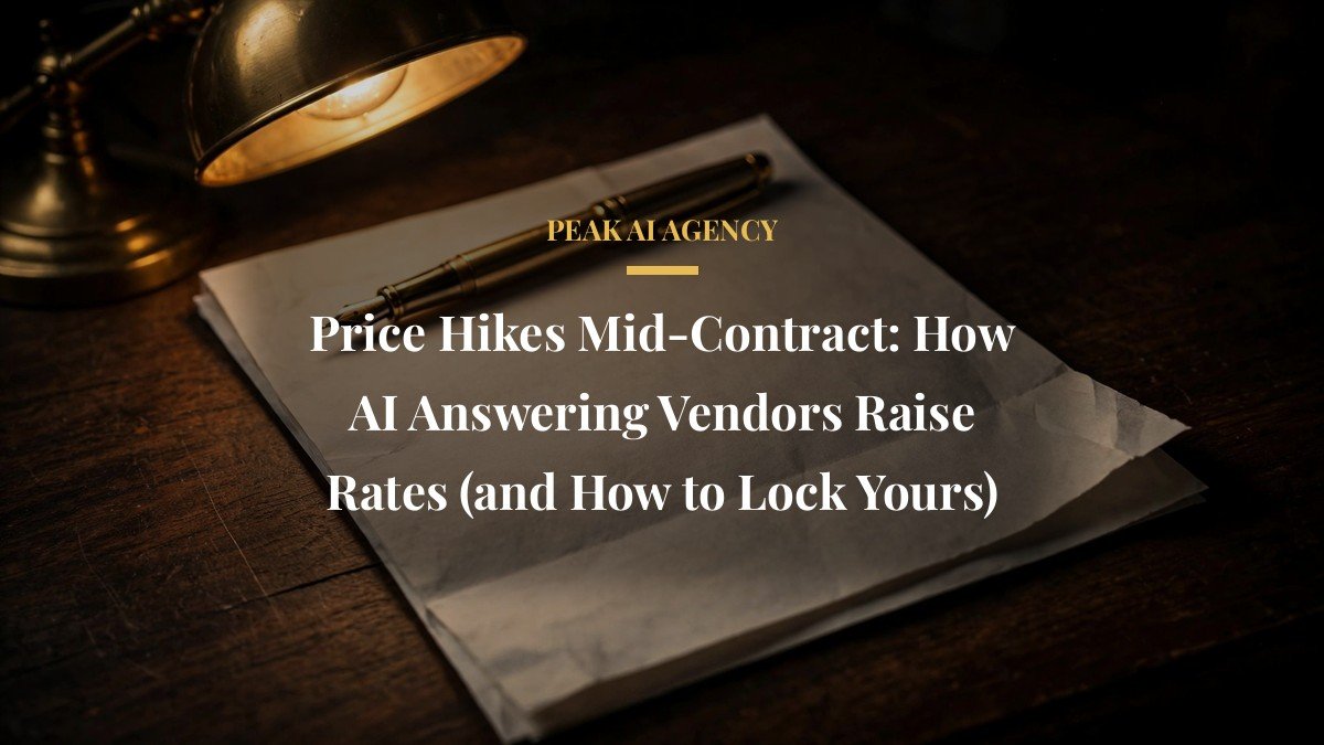Price Hikes Mid-Contract: How AI Answering Vendors Raise Rates (and How to Lock Yours)