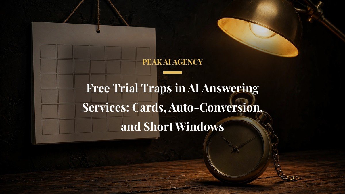 Free Trial Traps in AI Answering Services: Cards, Auto-Conversion, and Short Windows