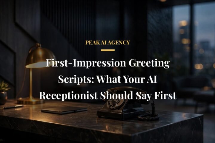 AI receptionist greeting scripts for first impressions on business calls