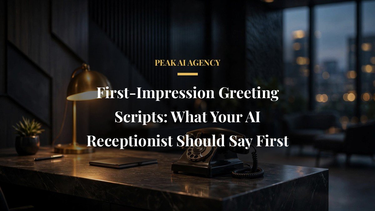 First-Impression Greeting Scripts: What Your AI Receptionist Should Say First