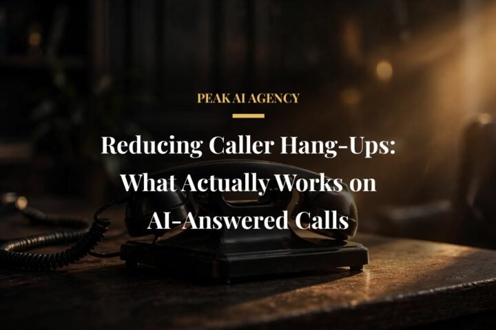 Reducing caller hang-ups on AI-answered calls