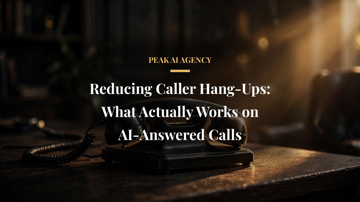 Reducing Caller Hang-Ups: What Actually Works on AI-Answered Calls