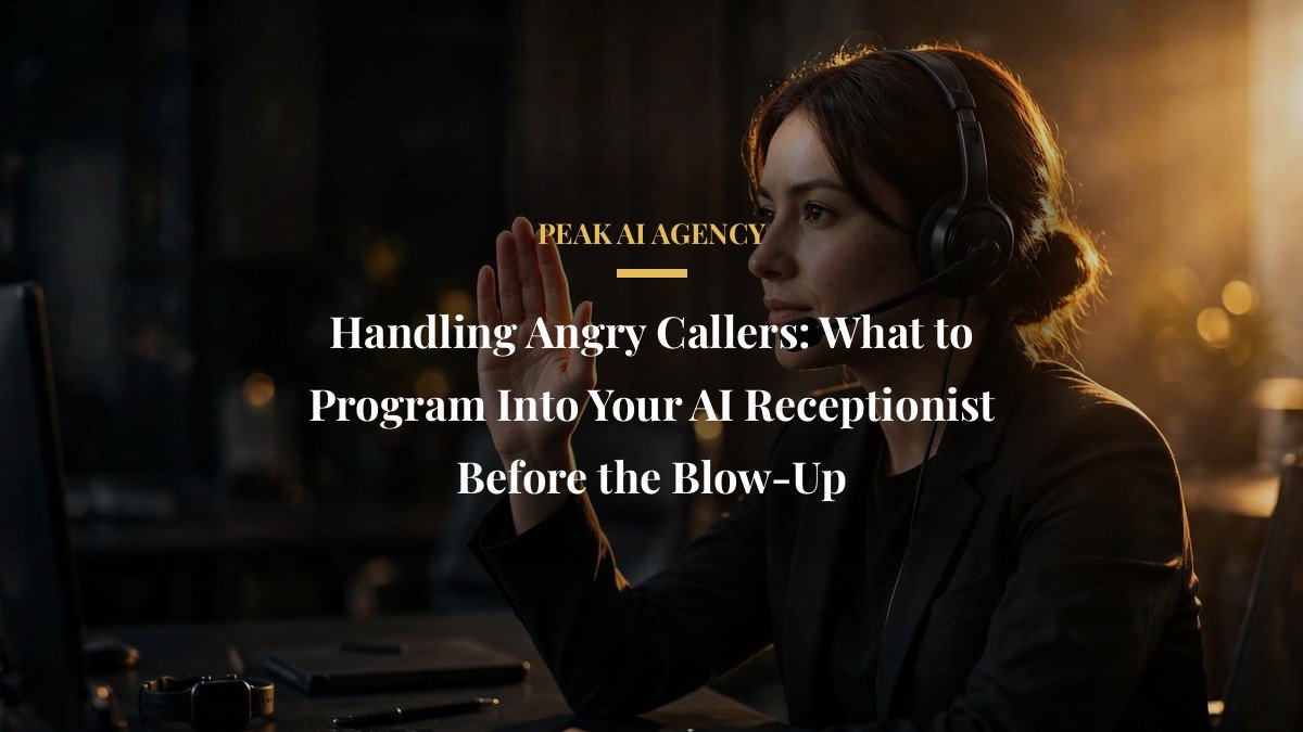 Handling Angry Callers: What to Program Into Your AI Receptionist Before the Blow-Up