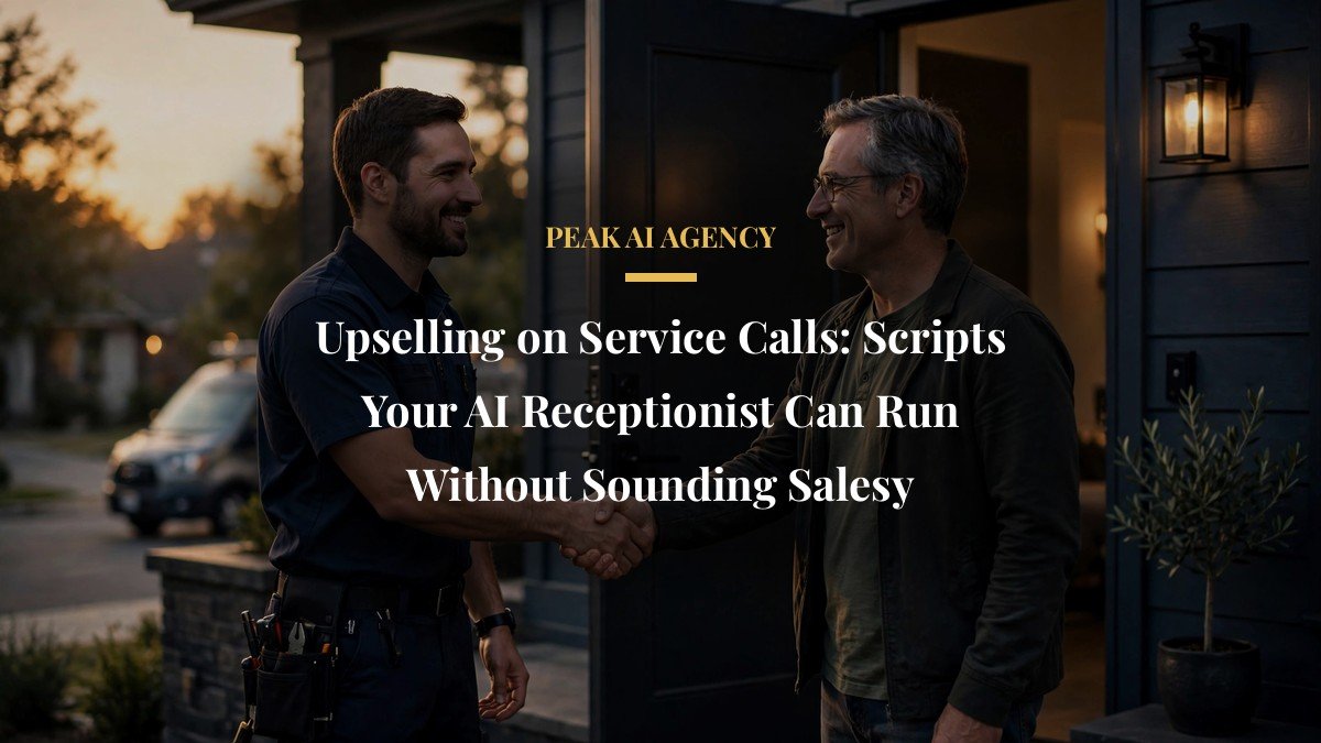 Upselling on Service Calls: Scripts Your AI Receptionist Can Run Without Sounding Salesy